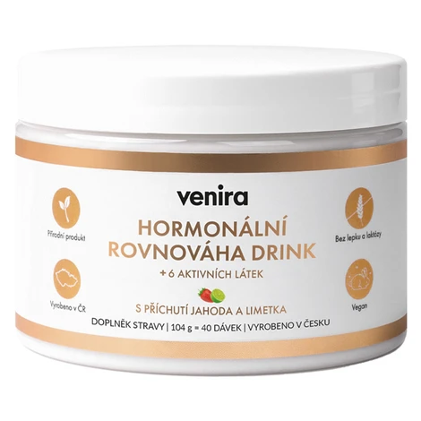 Venira Hormonální rovnováha drink jahoda-limetka 104 g