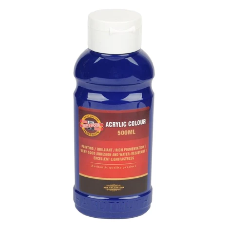 KOH-I-NOOR 1627/0420 - akrylová barva 500 ml, modř tmavá Kohinoor