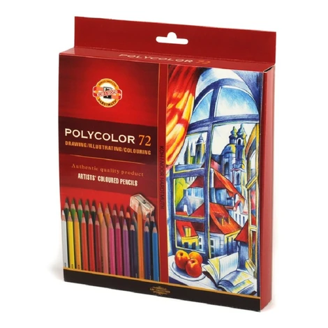 KOH-I-NOOR POLYCOLOR 3837/72 - umělecké pastelky - 72 ks Kohinoor