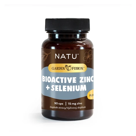 NATU Garden Fusion Bioaktivní zinek, selen a extrakt ze zeleného čaje 90 kapslí