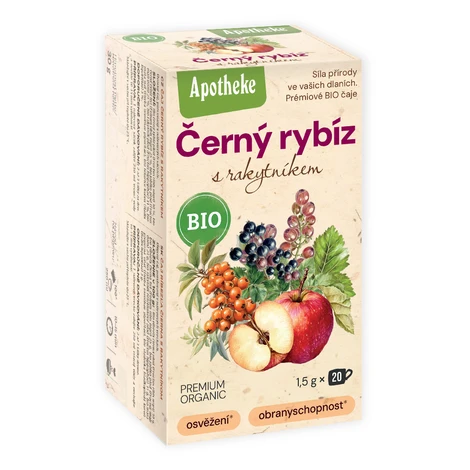 Apotheke BIO Černý rybíz s rakytníkem nálevové sáčky 20x1,5 g