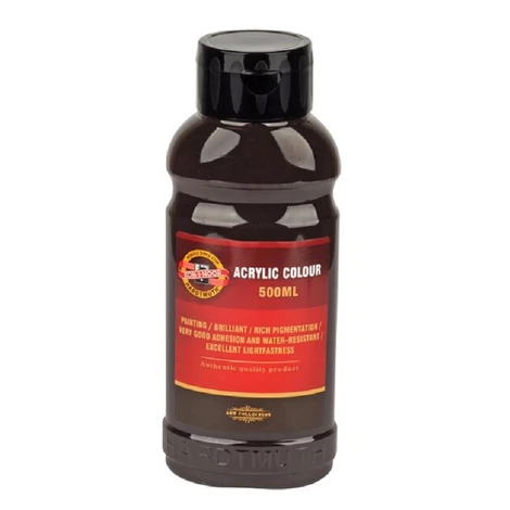 KOH-I-NOOR 1627/0610 - akrylová barva 500 ml, hněď tmavá Kohinoor
