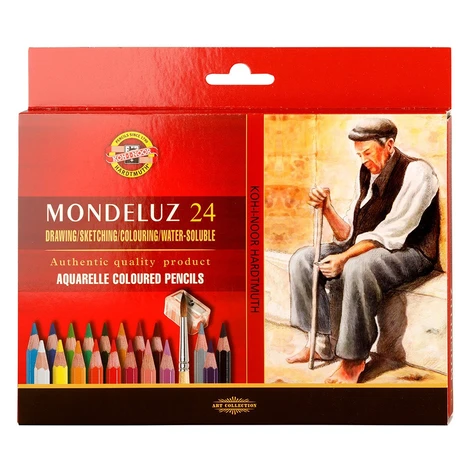 KOH-I-NOOR MONDELUZ 3711/24 - akvarelové pastelky - 24 ks Kohinoor