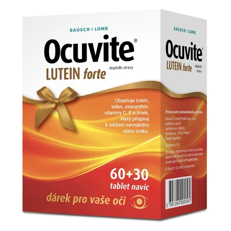 Ocuvite LUTEIN forte dárkové balení 60+30 tablet
