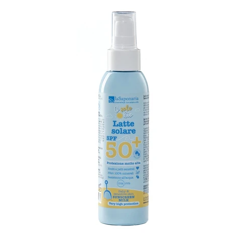 laSaponaria Opalovací mléko pro děti a na citlivou pokožku BIO SPF50+ 125 ml