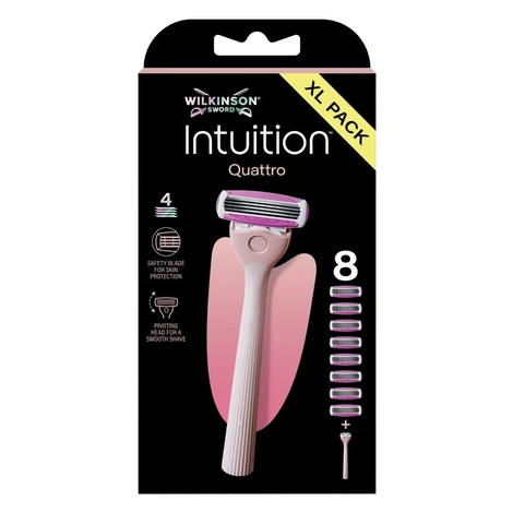 Wilkinson Intuition Quattro dámský holicí strojek + 8 hlavic