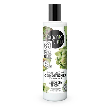 Organic Shop Hydratační kondicionér na suché vlasy Artyčok a brokolice 280 ml
