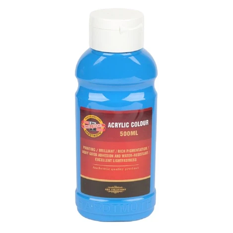 KOH-I-NOOR 1627/0400 - akrylová barva 500 ml, modř světlá Kohinoor