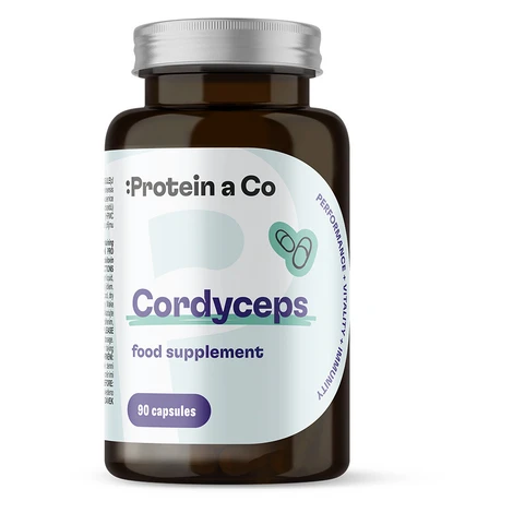 Protein a Co Cordyceps extrakt 40% polysacharidů 90 kapslí