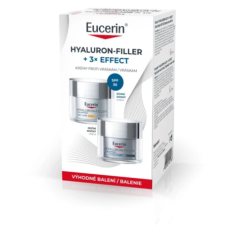 Eucerin Hyaluron-Filler + 3x Effect denní a noční krém 2x50 ml