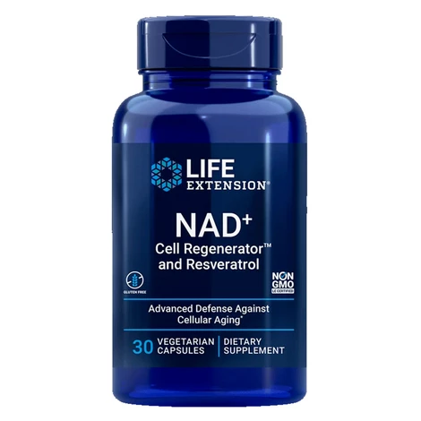 Life Extension NAD+ Cell Regenerator™ and Resveratrol - 30 kapslí