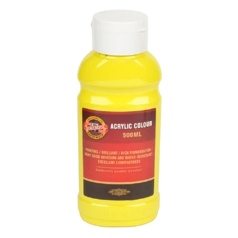 KOH-I-NOOR 1627/0200 - akrylová barva 500 ml, žluť citronová Kohinoor