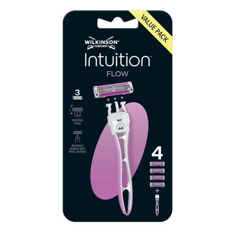 Wilkinson Intuition Flow holicí strojek + hlavice 4 ks