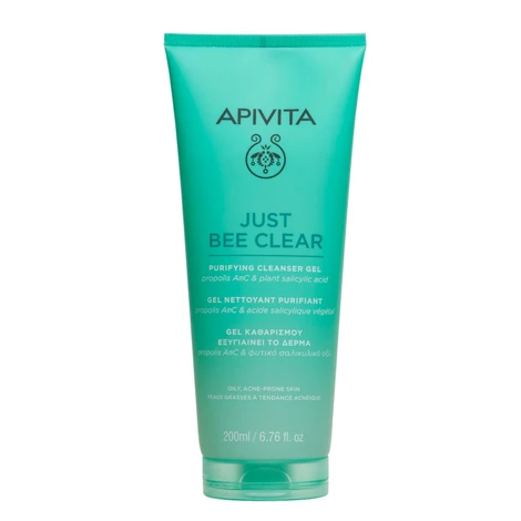 APIVITA Just Bee Clear čisticí gel na pleť se sklonem k akné 200 ml