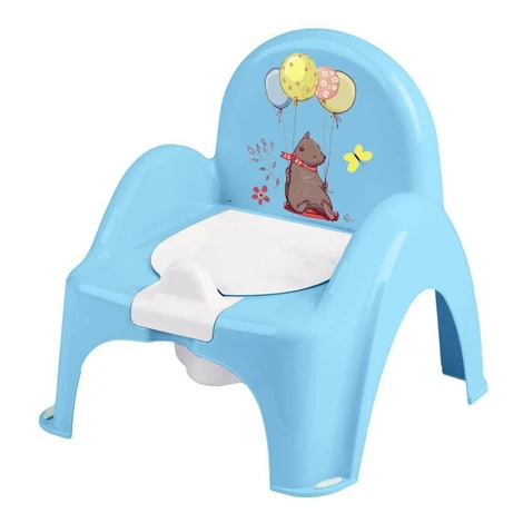 Tega Baby Dětský nočník pro děti s vyjímatelnou nádobou, ergonomický - Medvěd v modré
