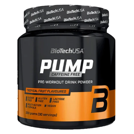 BioTech USA Pump Caffeine Free 330g - citrónový čaj