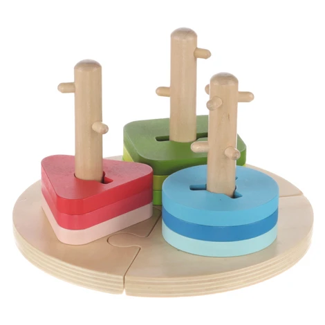 Zopa Dřevěné Montessori puzzle, Wood