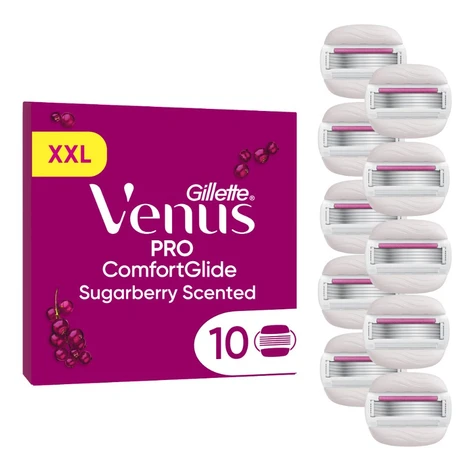 Gillette Venus Pro ComfortGlide Sugarberry holicí hlavice 10 ks
