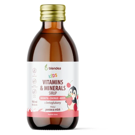 Blendea Kids Sirup s vitaminy, minerály a beta glukany 150 ml