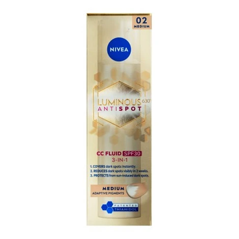 Nivea Luminous630 CC krém 3 v 1 střední odstín s OF30 40 ml