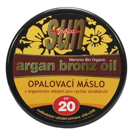 Vivaco Opalovací máslo s BIO arganovým olejem SPF 20 SUN VITAL 200 ml