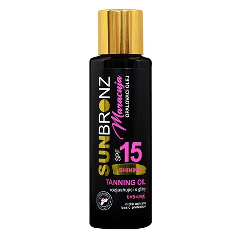 Vivaco Opalovací olej s třpytivým efektem SPF 15 Maracuja SUN BRONZ 100 ml