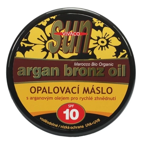 Vivaco Opalovací máslo s BIO arganovým olejem SPF 10 SUN VITAL 200 ml