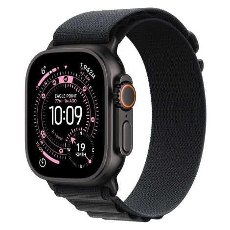 Apple Watch Ultra 3 (2025) 49mm Černý titan s černým alpským tahem M
