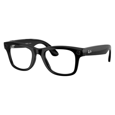 Meta RAY-BAN Wayfarer Gen2 (Velké) chytré lesklé brýle (zatmavovací - čiré/zelené) černé (Další)
