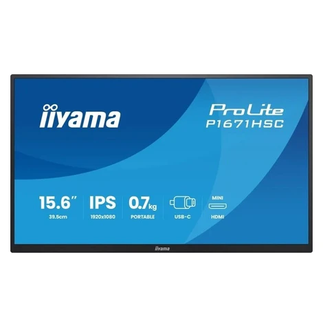 iiyama ProLite P1671HSC-B1 přenosný monitor 16"