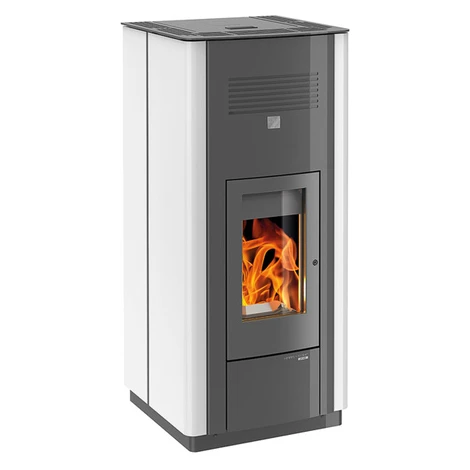 Haas+Sohn Peletová kamna HSP 6 s výměníkem, antracit/bílá vč. WLAN