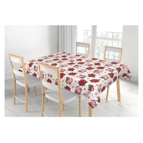 Bellatex Ubrus Vánoční ozdoby Cesmína, 100 x 100 cm