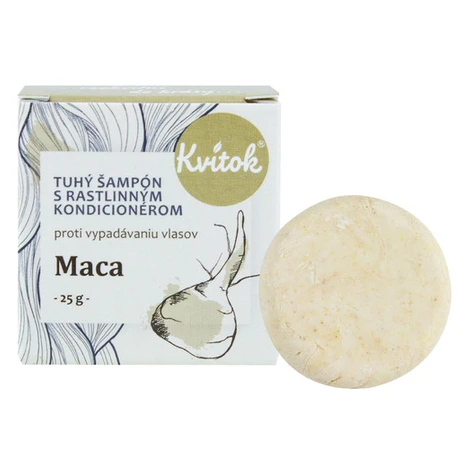 Kvitok tuhý šampon s kondicionérem proti lupům Moringa 25 g/ 50 g Varianta: Malé balení (25 g)