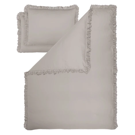 Livarno® Saténové povlečení z mikrovlákna, 200 x 220 cm (šedá)