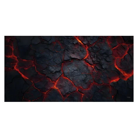 TLAMA games Herní podložka (playmat) 180 x 90 cm (6'x3') - různé motivy Varianta: Láva (Lava)