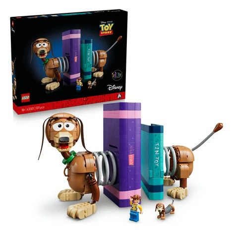 LEGO LEGO® │ Disney 43301 Knižní zarážky: Slinky z filmu Toy Story