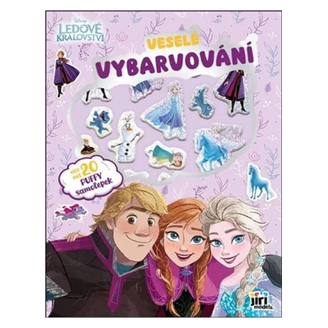 Veselé vybarvování se super samolepkami Ledové království JM - Jiří Models