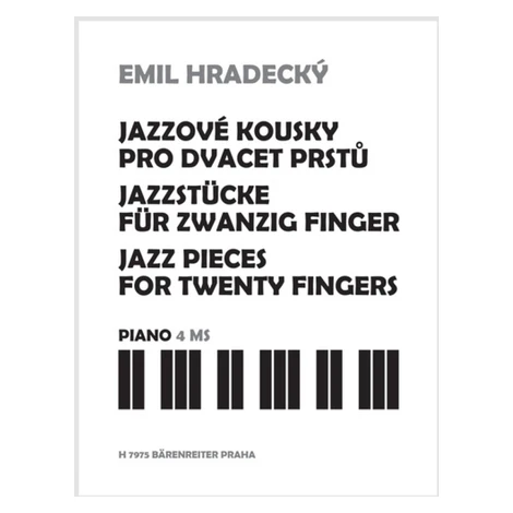 Jazzové kousky pro dvacet prstů - Emil Hradecký Bärenreiter