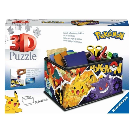 3D Puzzle: Úložná krabice Pokémon 216 dílků RAVENSBURGER