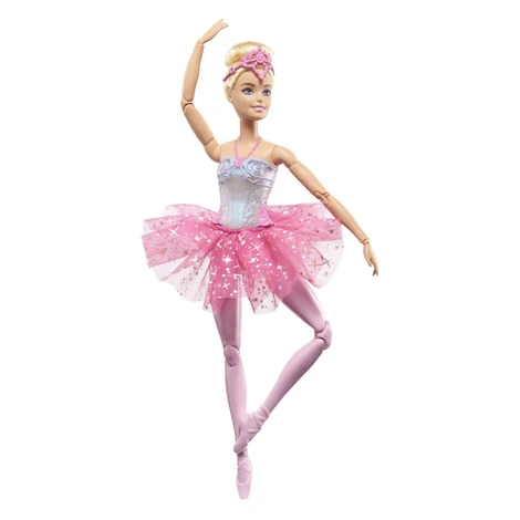 Barbie - svítící magická baletka s růžovou sukní Mattel
