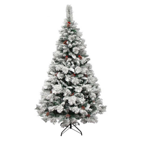 Zasněžené umělé vánoční stromky