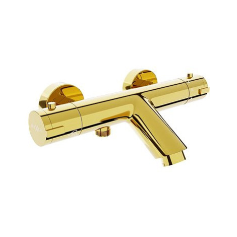 Zlaté termostatické vanové baterie