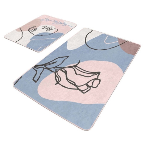 Sametové koupelnové předložky