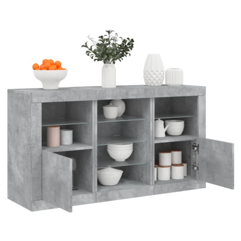 Příborníky v dekoru beton