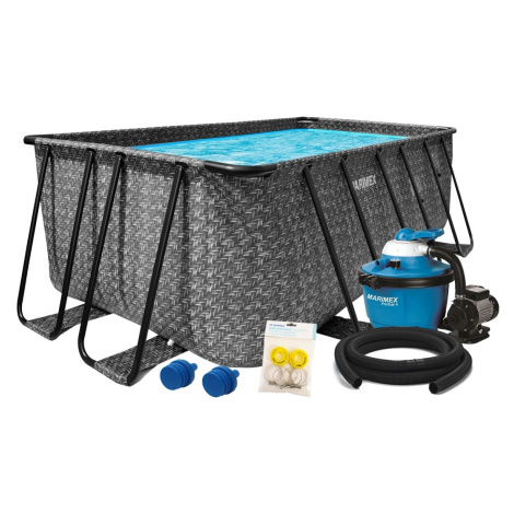 Bazény s konstrukcí a filtrací