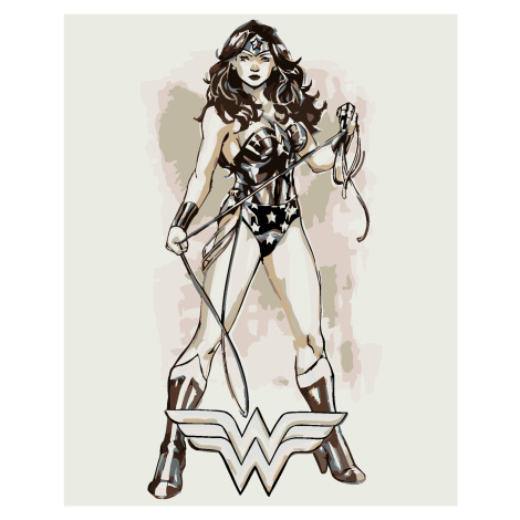 Malování podle čísel s motivem Wonder Woman