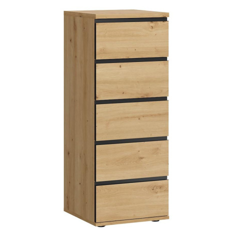 Levné komody v dekoru dub artisan