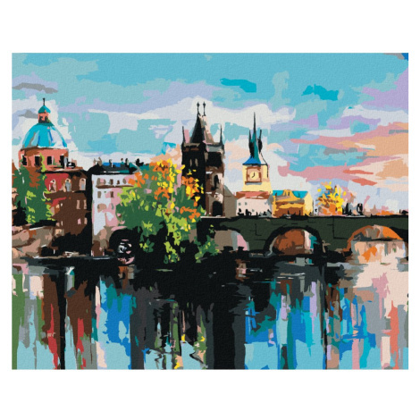 Malování podle čísel s motivem Prahy