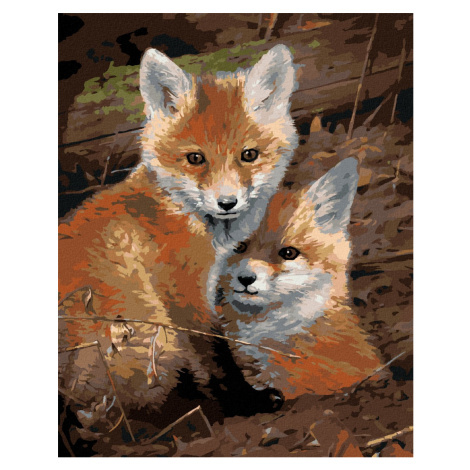 Malování podle čísel s motivem lišky