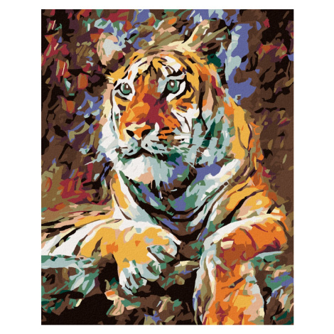 Malování podle čísel s motivem tygra